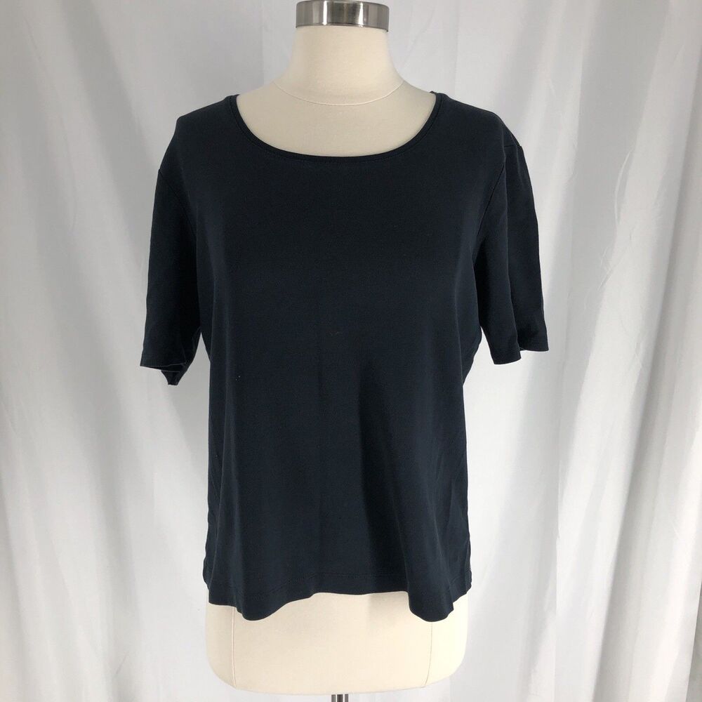 Chico's Womens Black T Shirt Size 2